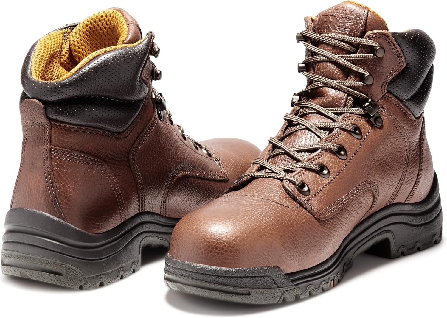 Timberland PRO Mens Titan 6 Inch Alloy Safety Toe Industrial Work Boot(Brown)