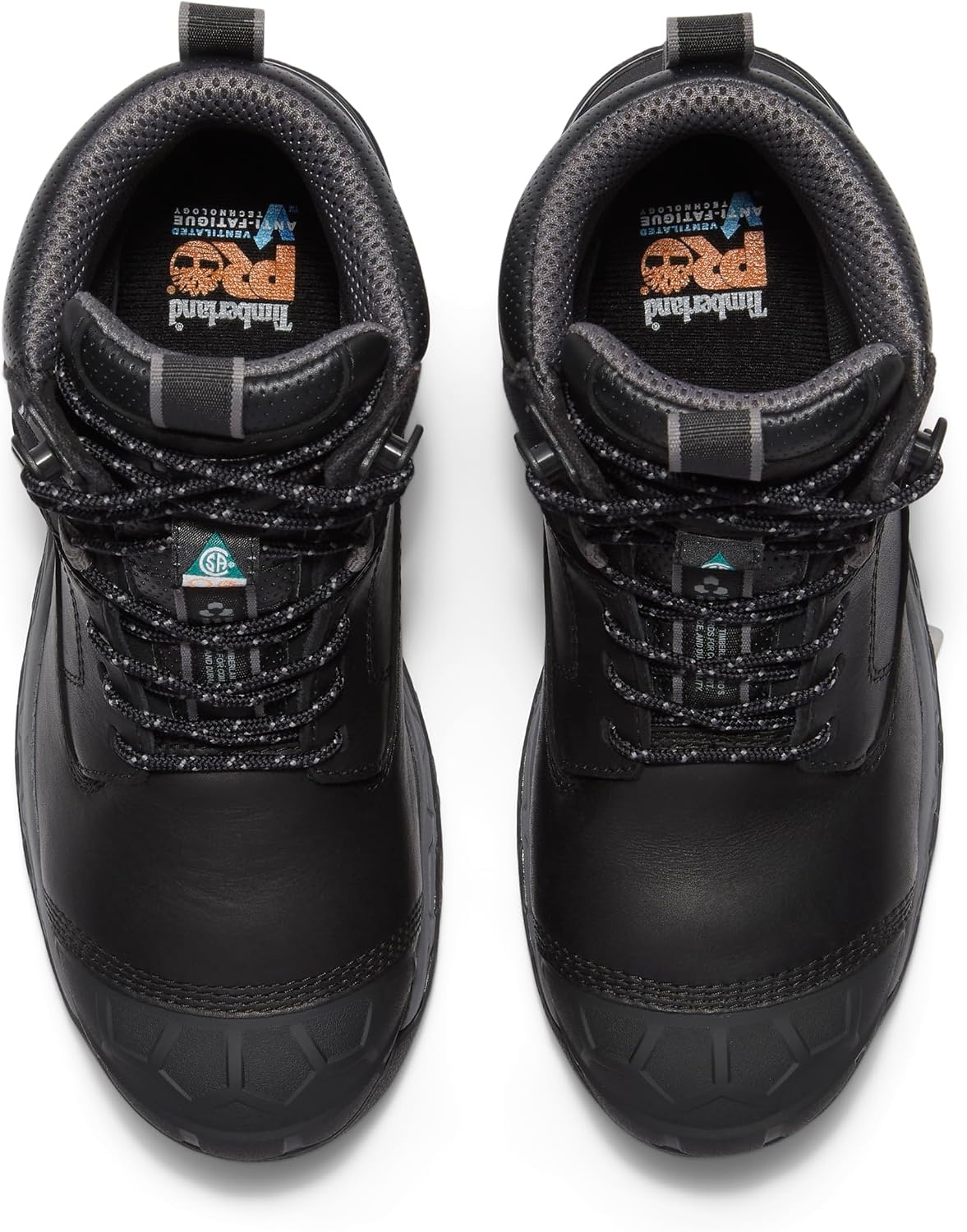 Timberland PRO Men’s 6 Grey/Black Boondock Comp Toe WP SR Boot(Black/Grey)