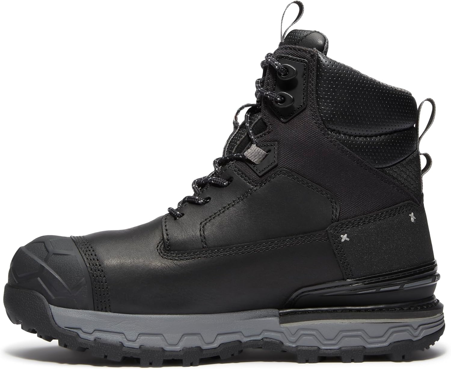 Timberland PRO Men’s 6 Grey/Black Boondock Comp Toe WP SR Boot(Black/Grey)
