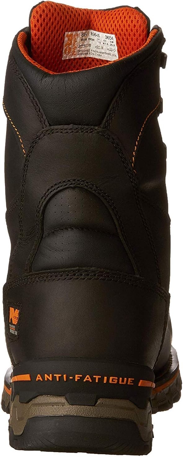 Timberland PRO Men’s Boondock 8″ Composite Toe Puncture Resistant Waterproof Industrial Boot(Black V1)