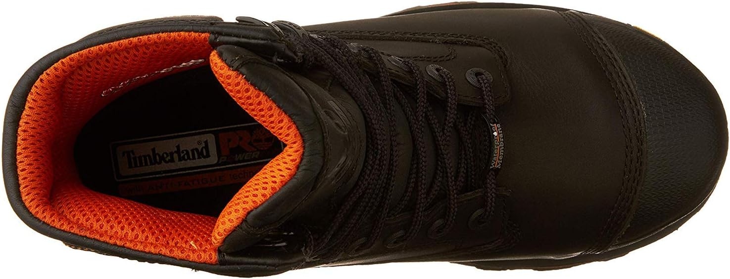 Timberland PRO Men’s Boondock 8″ Composite Toe Puncture Resistant Waterproof Industrial Boot(Black V1)