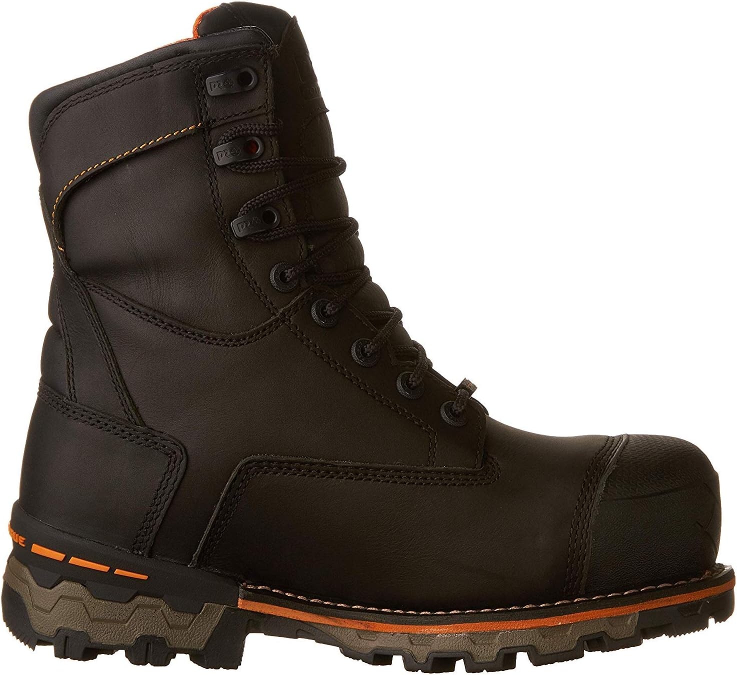 Timberland PRO Men’s Boondock 8″ Composite Toe Puncture Resistant Waterproof Industrial Boot(Black V1)