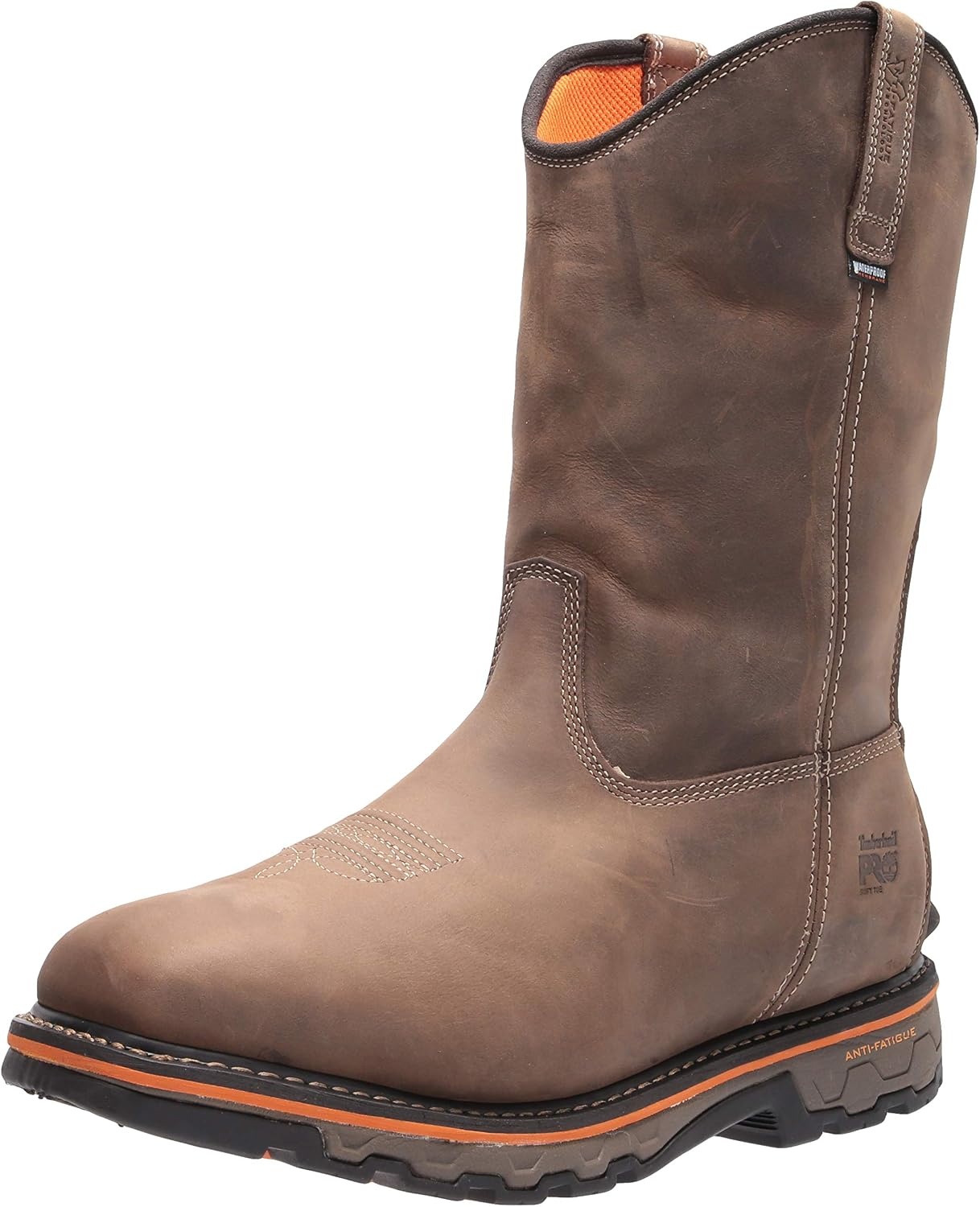 Timberland PRO True Grit Pull-On Composite Safety Toe Waterproof(Brown Turkish Coffee V1)