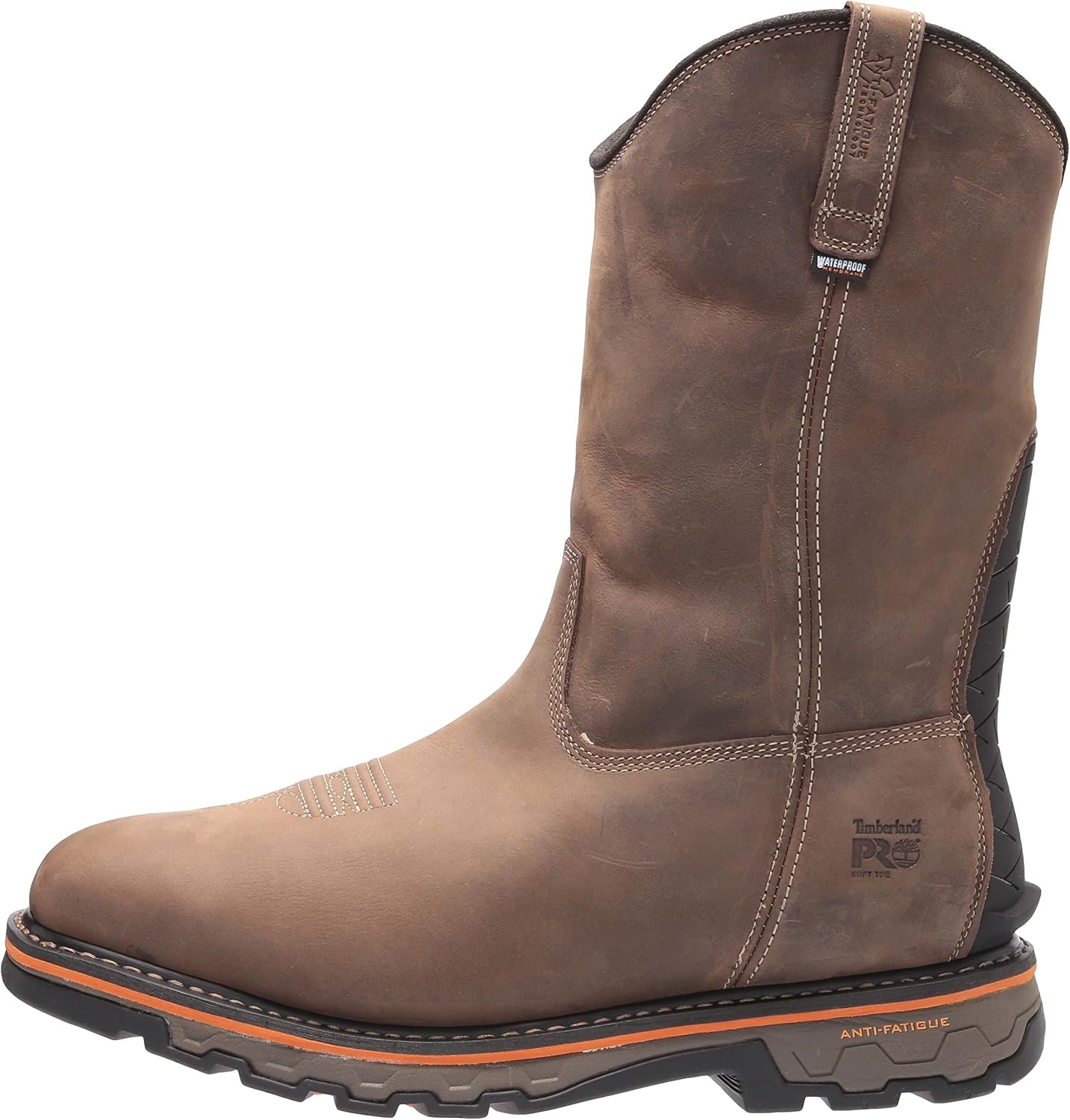 Timberland PRO True Grit Pull-On Composite Safety Toe Waterproof(Brown Turkish Coffee V1)