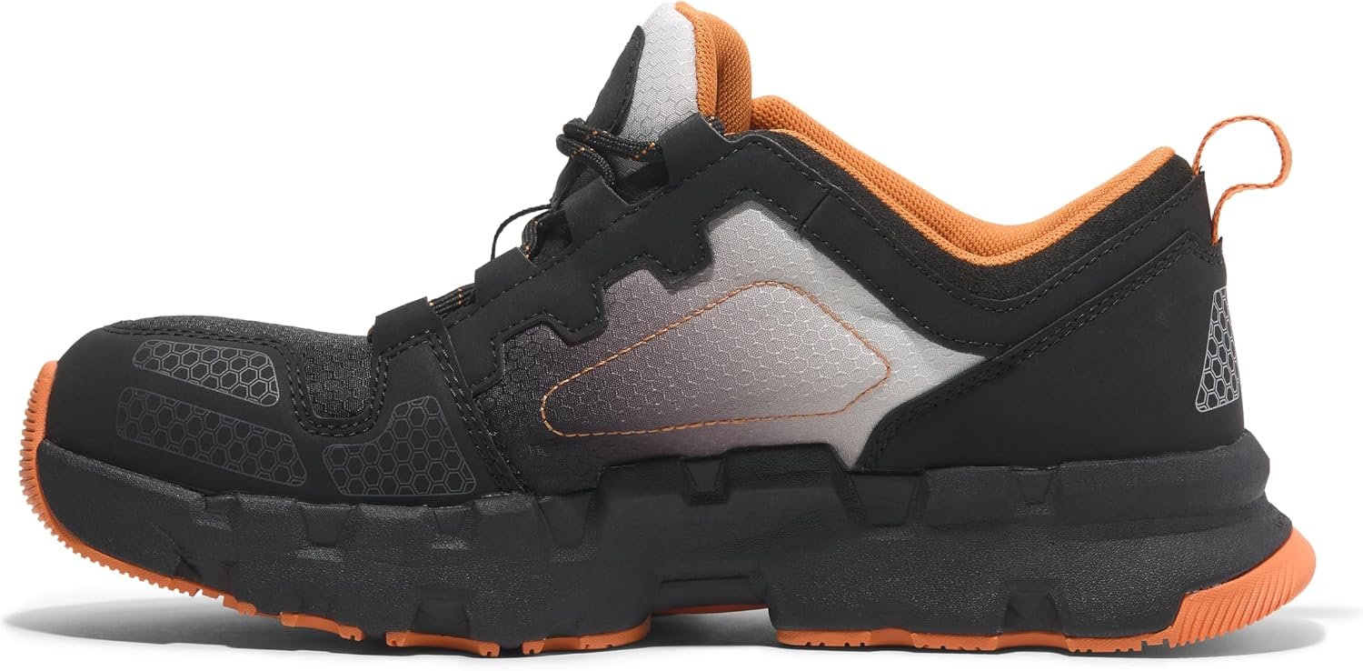 Timberland PRO Men’s Powertrain EV Composite Safety Toe Work Shoes(Grey/Orange V1)