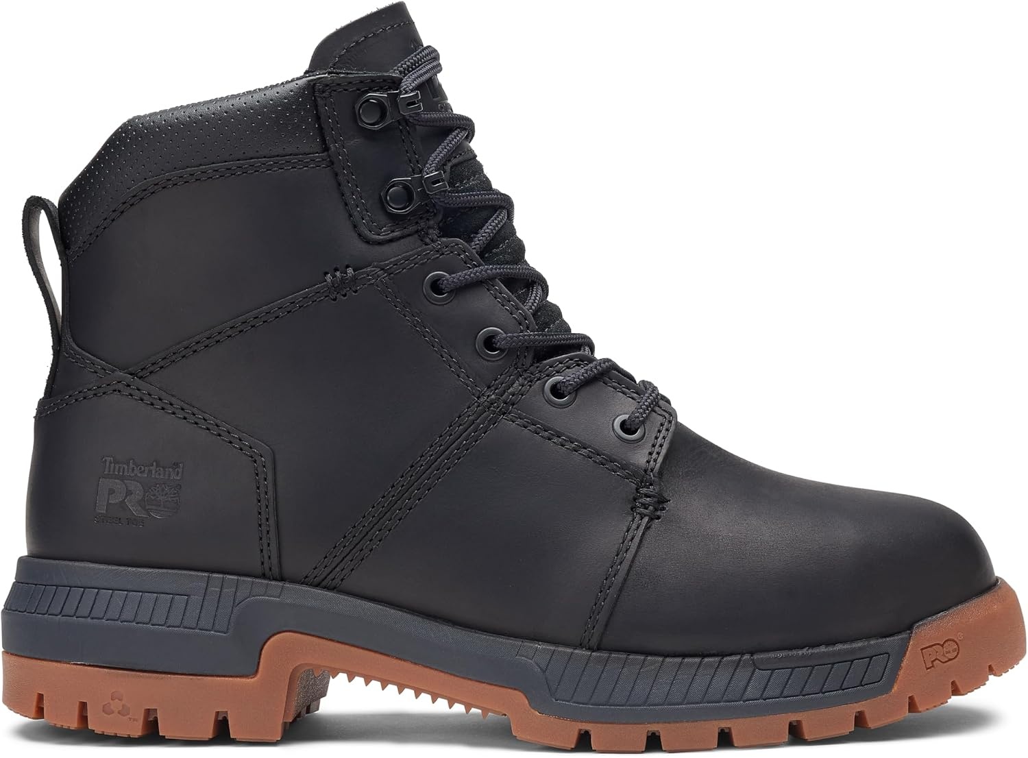 Timberland PRO Montauk 6 Inch Steel Safety Toe(Black/Gum)