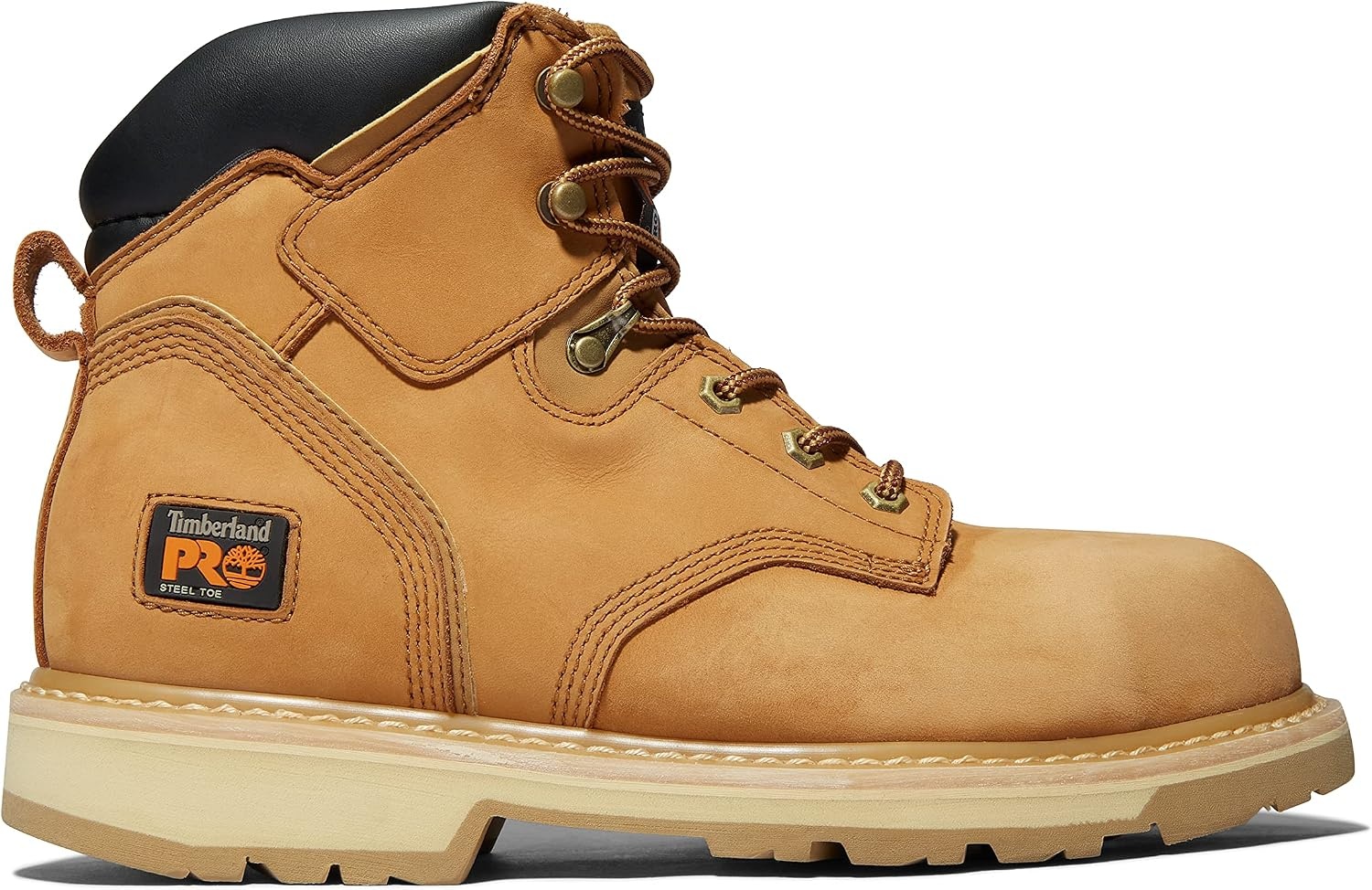 Timberland PRO Men’s Pit Boss 6 Inch Steel Safety Toe Industrial Work Boot(Wheat)