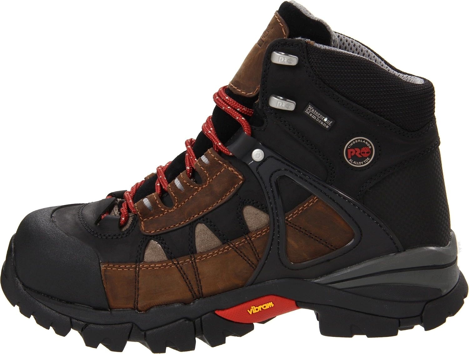 Timberland PRO Men’s Hyperion Waterproof XL Steel-Toe Work Boot(Brown/Black Distressed)