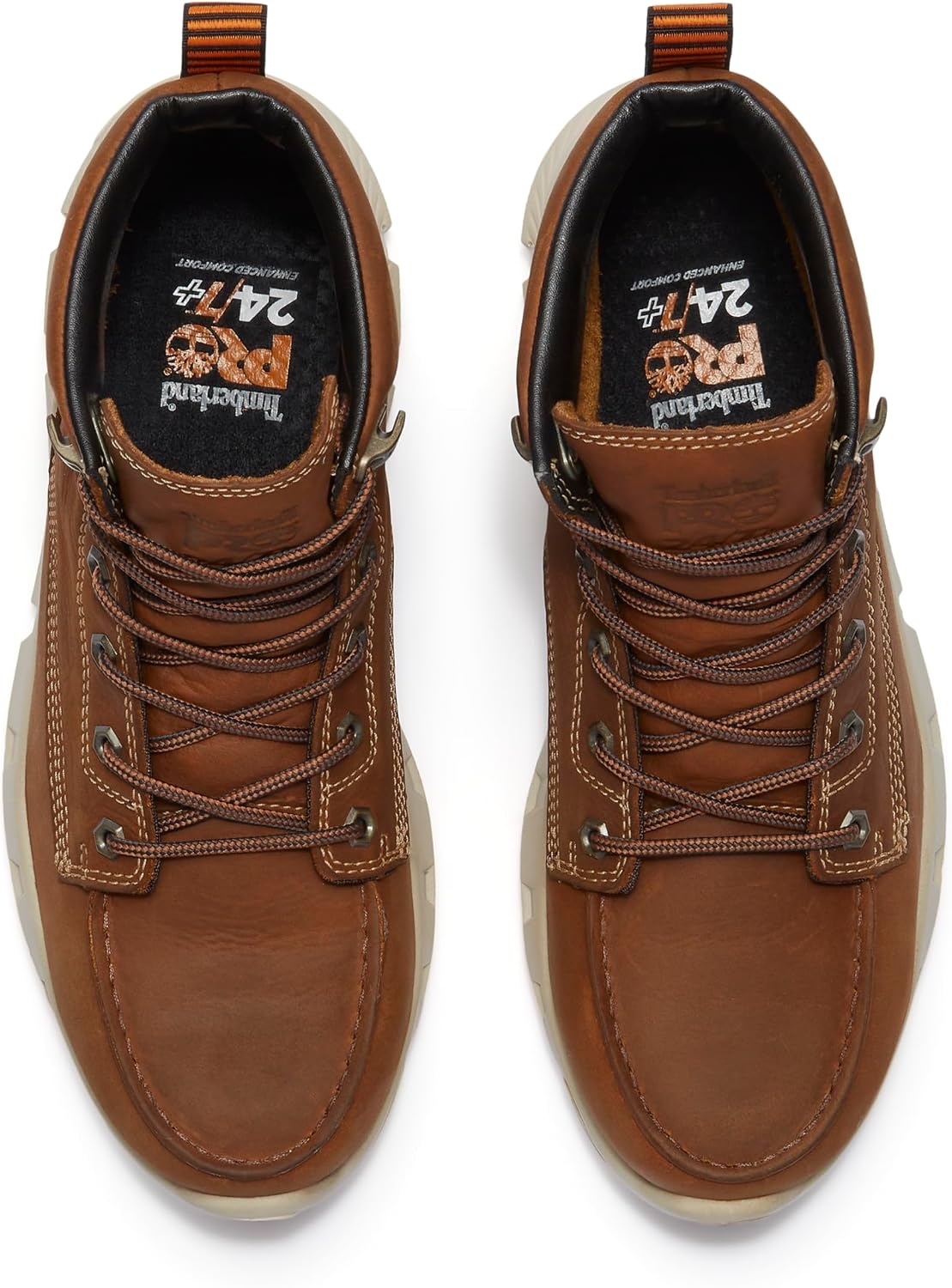 Timberland PRO Tempe 6 Inch Alloy Safety Toe Industrial Work Boots(Light Brown Full Grain)