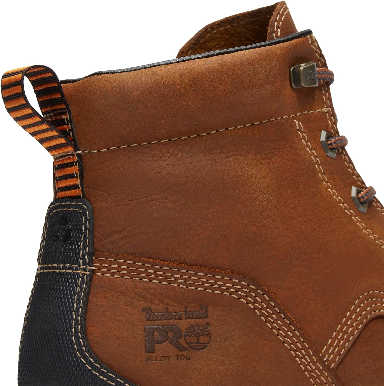 Timberland PRO Tempe 6 Inch Alloy Safety Toe Industrial Work Boots(Light Brown Full Grain)