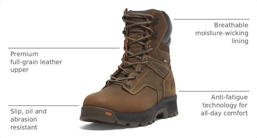 Timberland PRO TiTAN EV 8 Inch Soft Toe Waterproof(Brown V1)