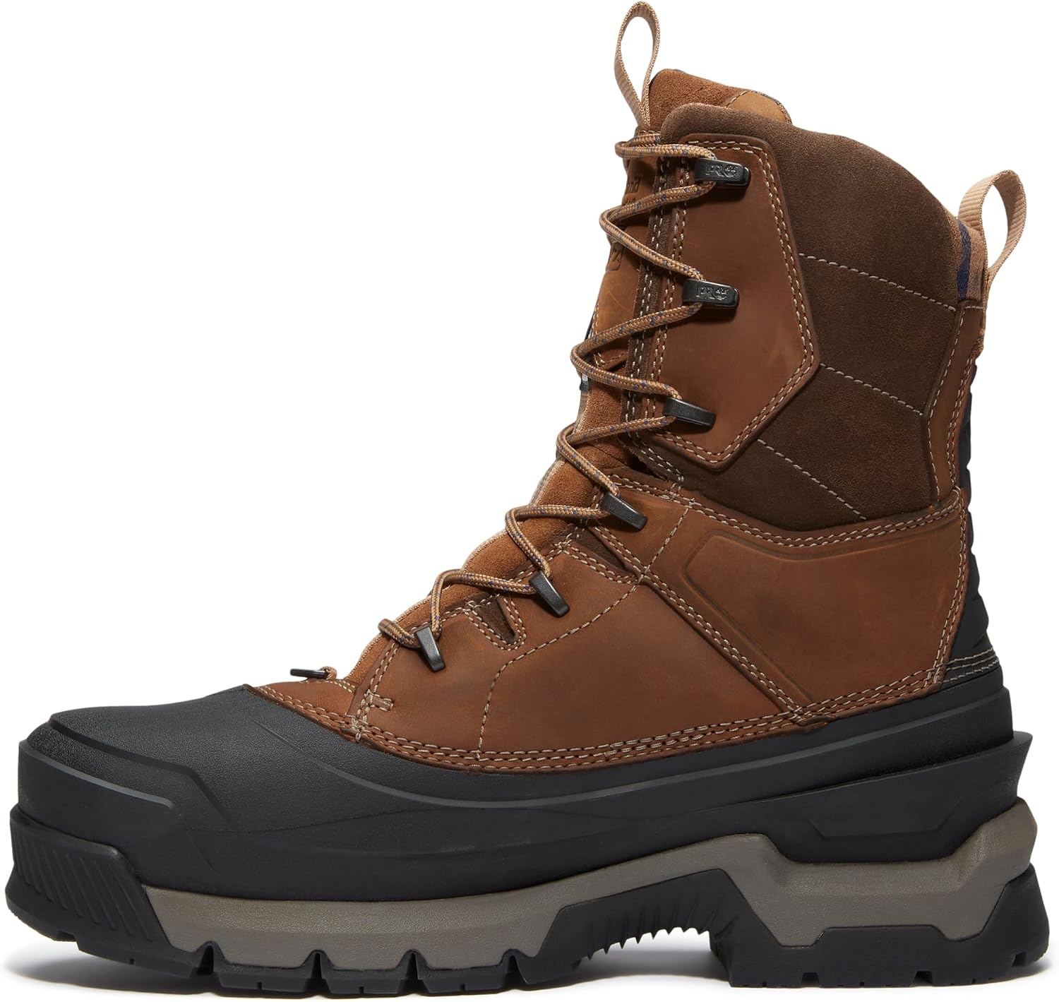 Timberland PRO Siberian 8 Inch Composite Safety Toe Insulated Waterproof Puncture Resistant Csa(Medium Brown V1)