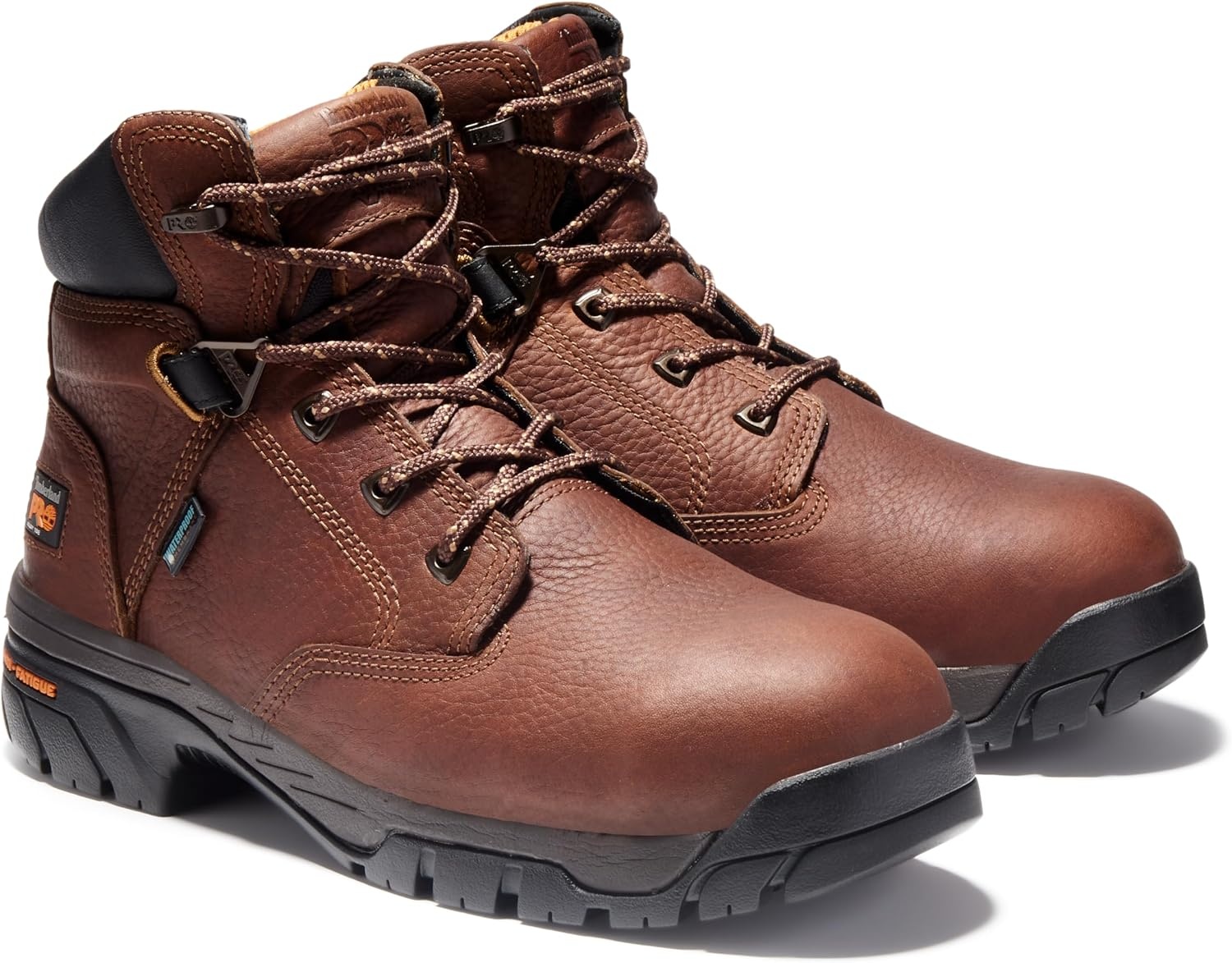 Timberland PRO mens Helix 6 Inch Alloy Safety Toe Waterproof Industrial Work Boot(Brown)