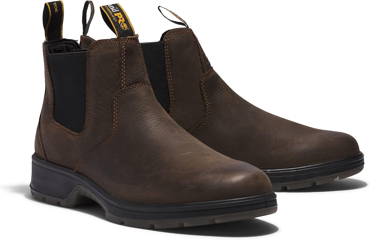 Timberland PRO Men’s Nashoba Slip-on Boots(Stout Brown V1)