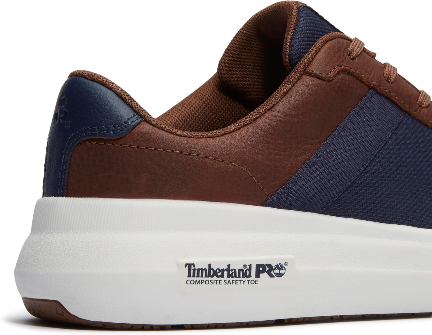 Timberland PRO Bridgeport Composite Safety Toe(Medium Brown Full Grain With Blue)