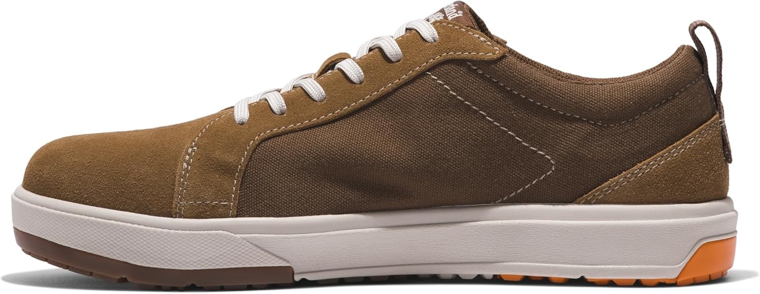 Timberland PRO Men’s Berkley Oxford Composite Safety Toe Work Shoes(Brown/Beige)