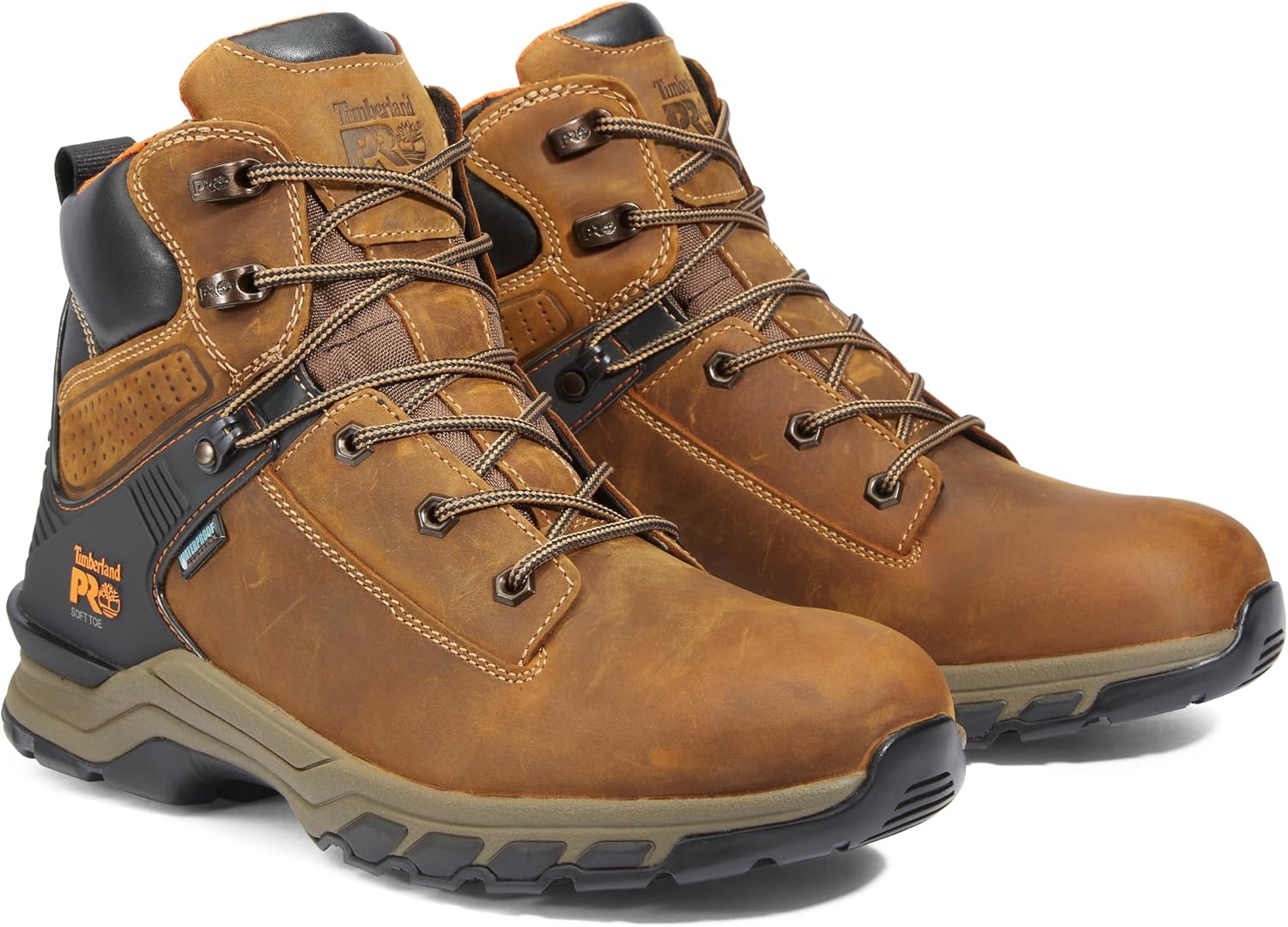 Timberland PRO mens Hypercharge 6″ Soft-toe Waterproof Industrial Work Boot(Earth Bandit Brown)
