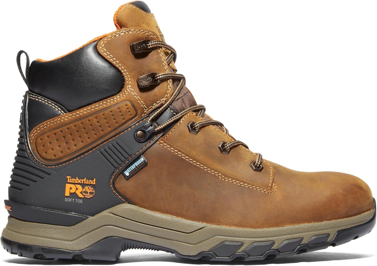 Timberland PRO mens Hypercharge 6″ Soft-toe Waterproof Industrial Work Boot(Earth Bandit Brown)