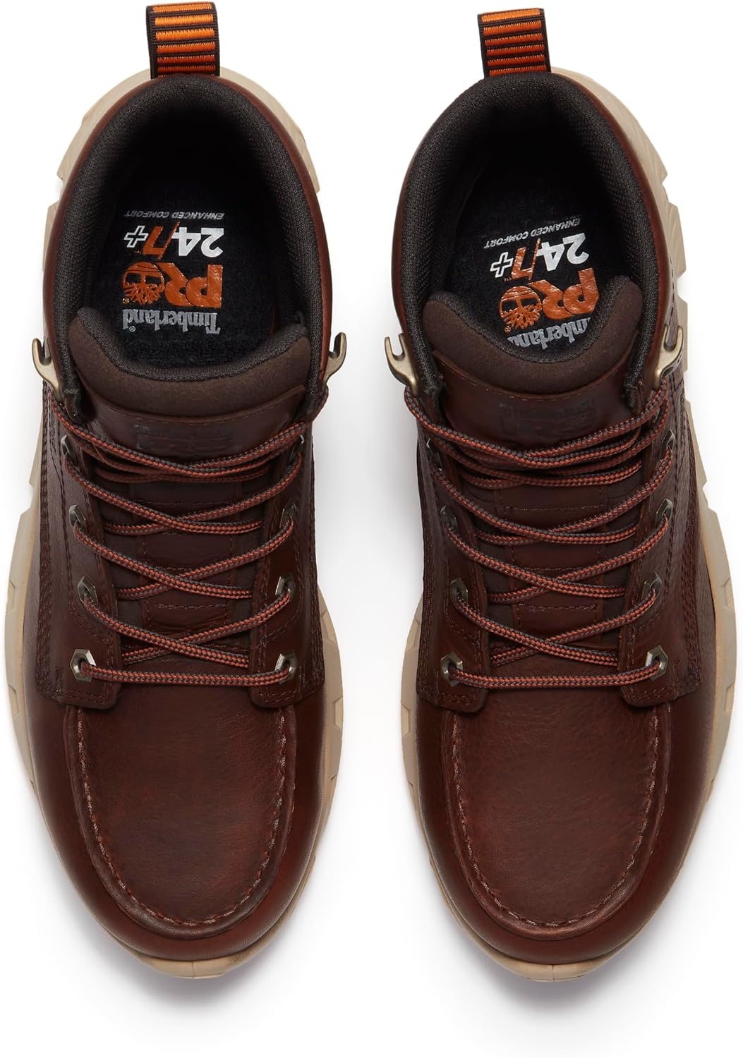 Timberland PRO Tempe 6 Inch Alloy Safety Toe Waterproof Industrial Work Boots(Rust Full Grain)