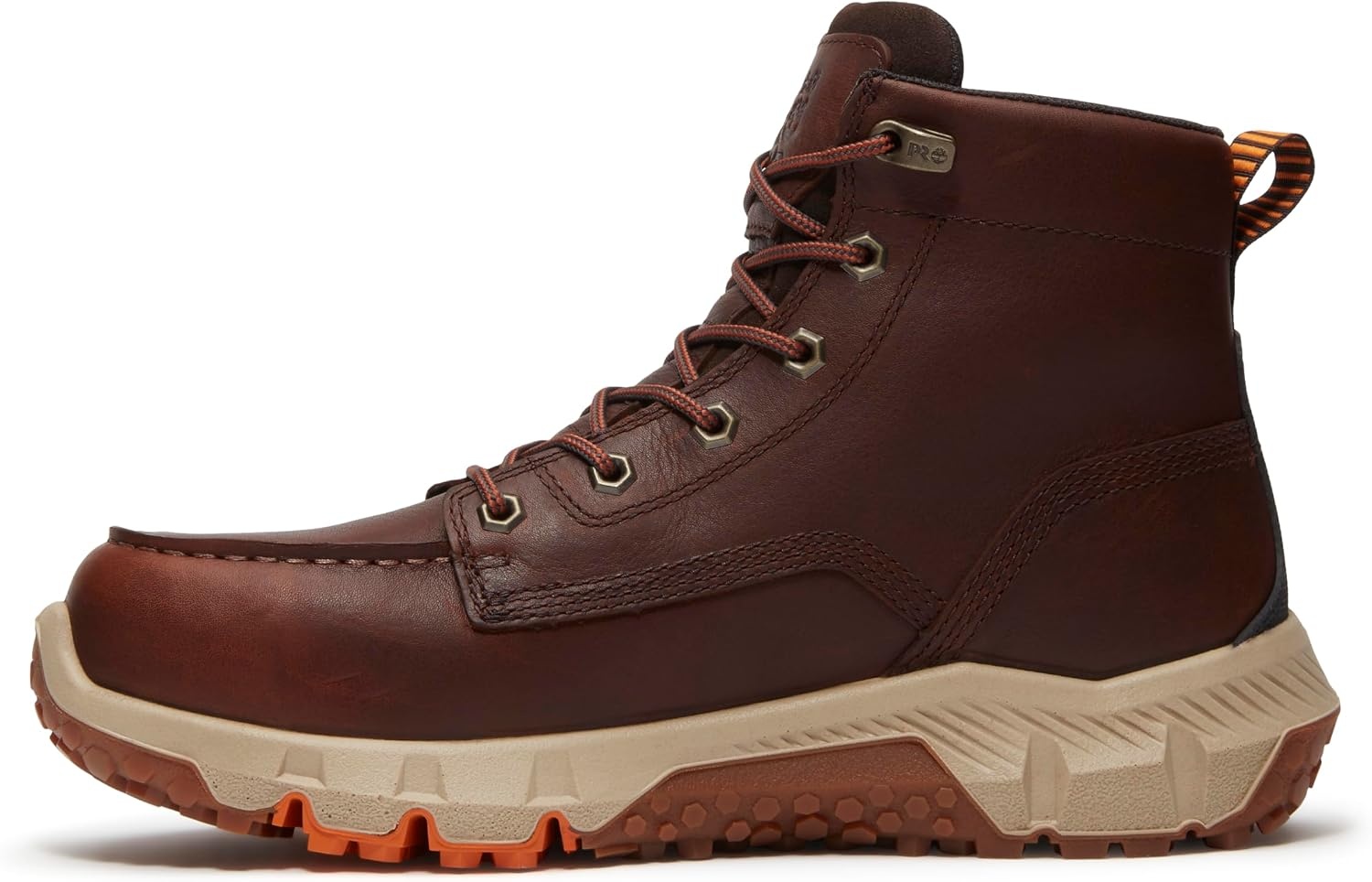 Timberland PRO Tempe 6 Inch Alloy Safety Toe Waterproof Industrial Work Boots(Rust Full Grain)