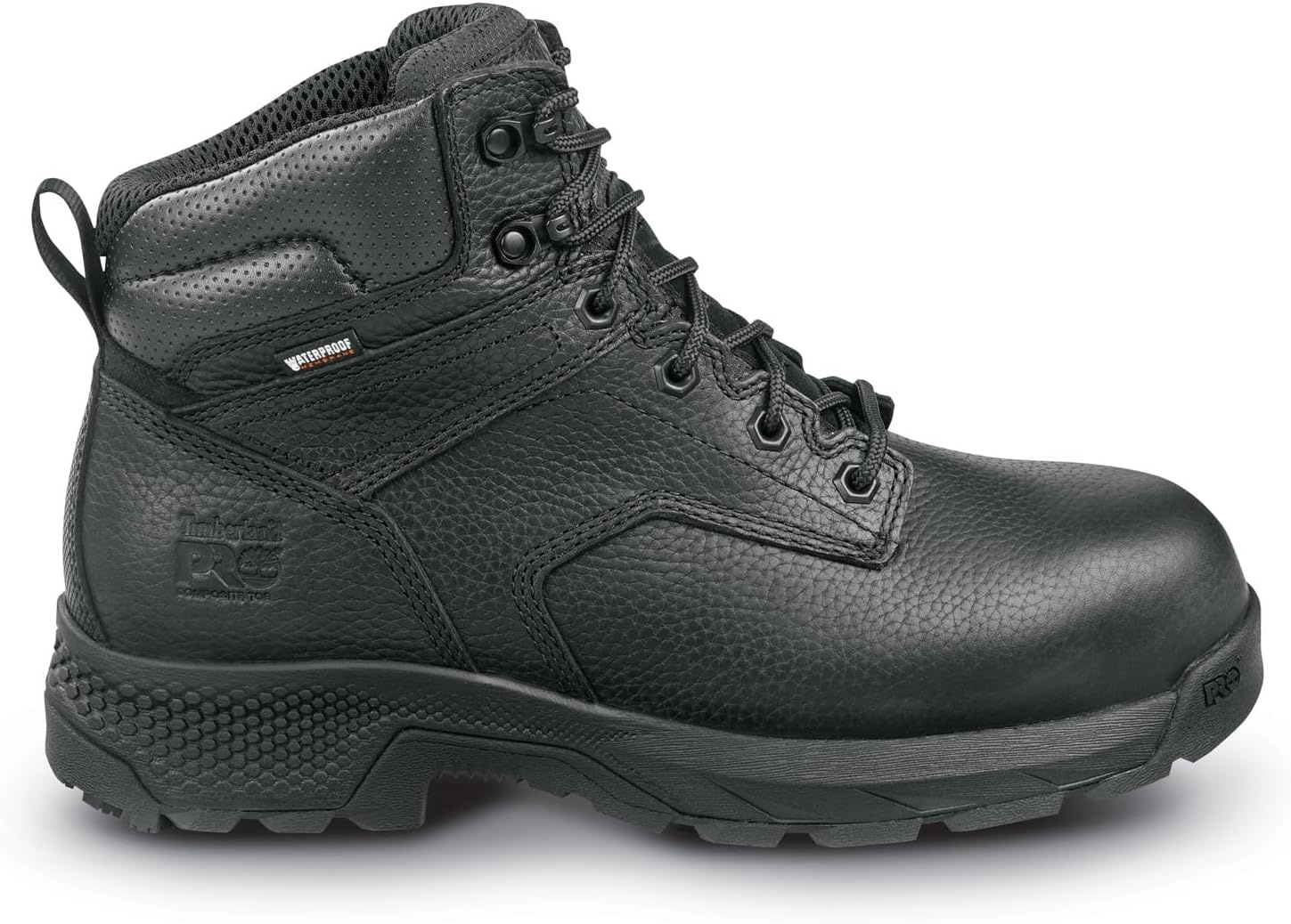 Timberland PRO Men’s 6 TiTAN EV MaxTRAX Composite Toe Waterproof Boot(Jet Black)