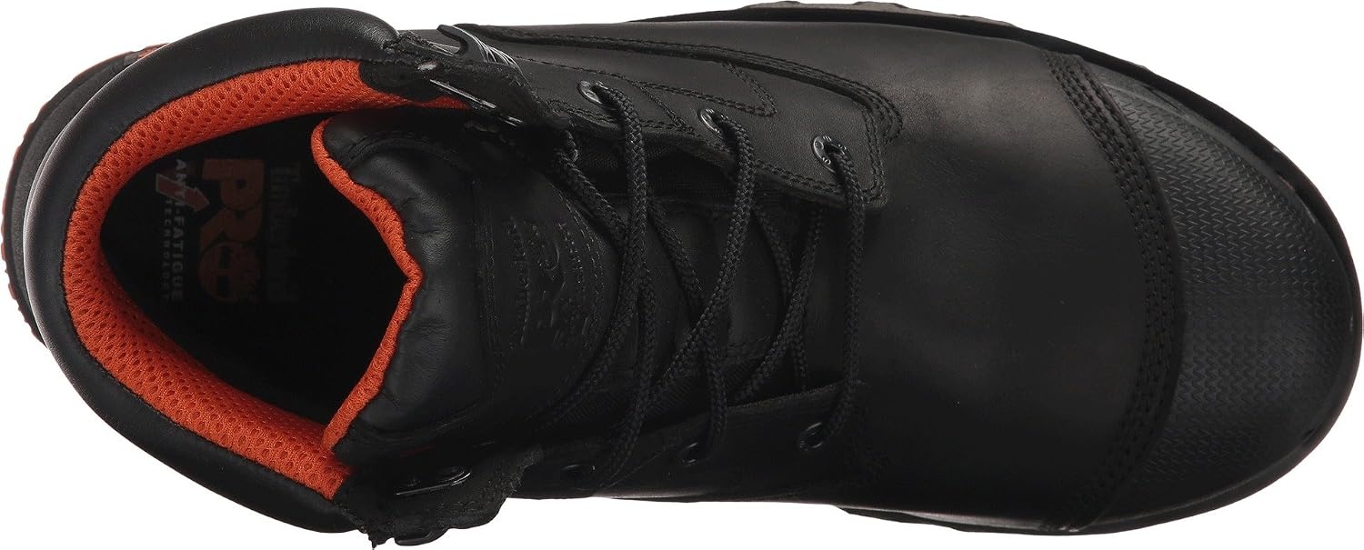 Timberland PRO Men’s Boondock 6 Inch Composite Safety Toe Waterproof Industrial Work Boot(Black: Black)