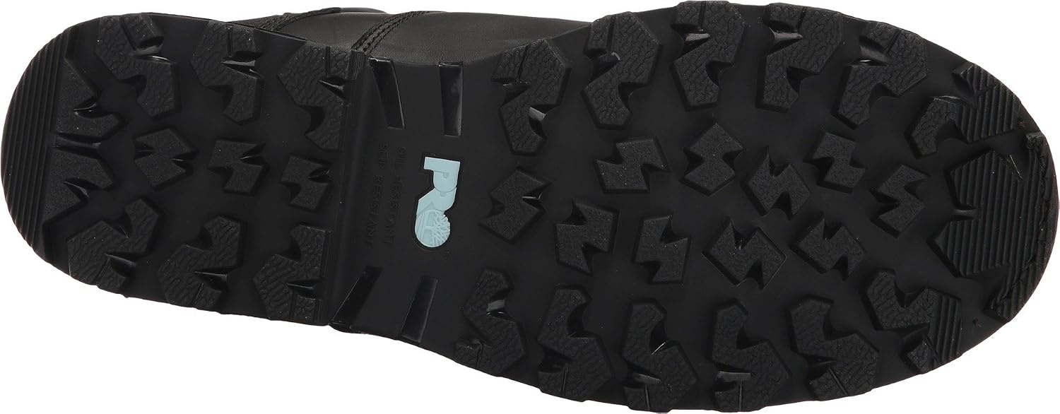 Timberland PRO Men’s Boondock 6 Inch Composite Safety Toe Waterproof Industrial Work Boot(Black: Black)