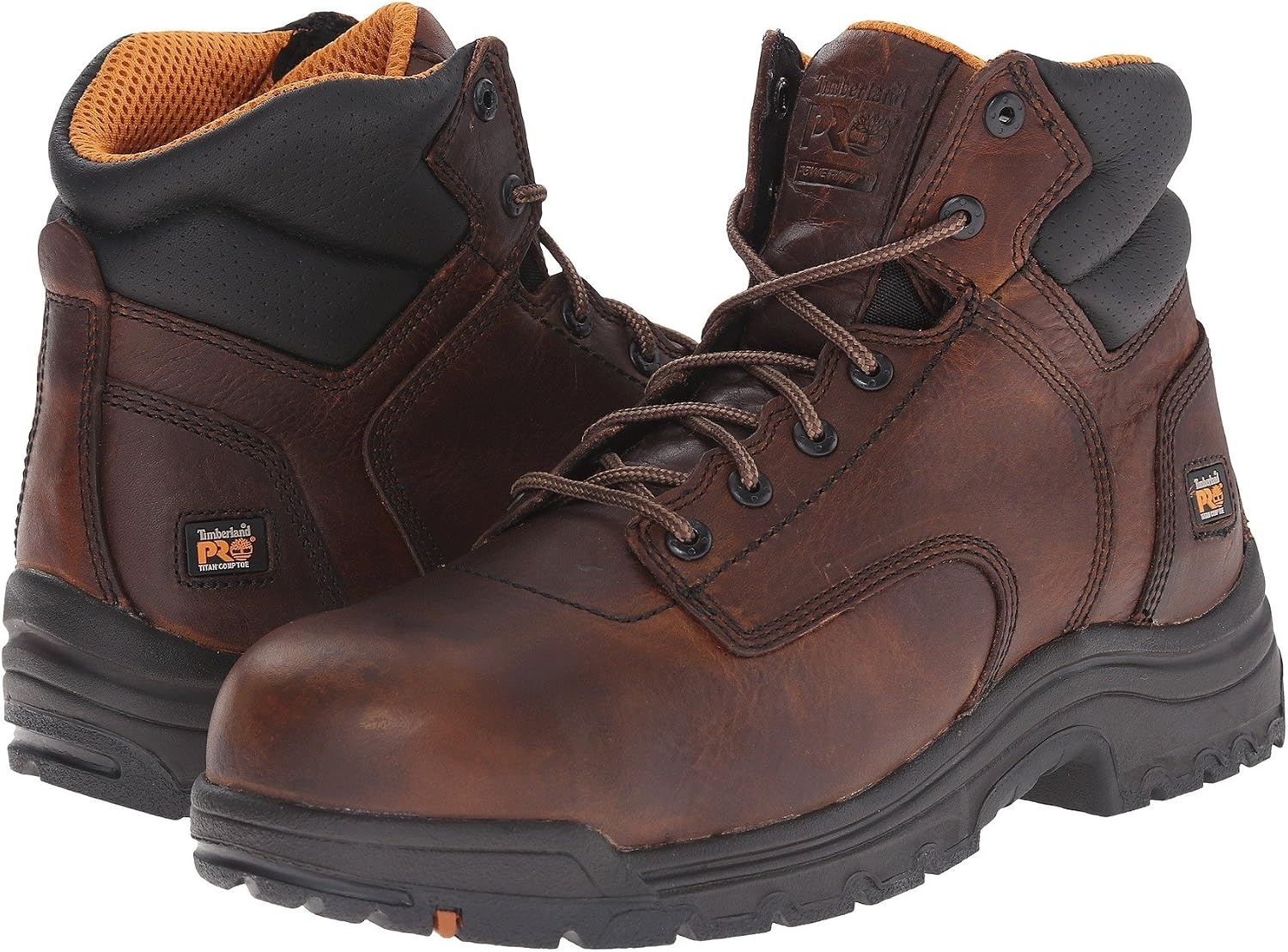 Timberland PRO Men’s Titan 6 Inch Composite Safety Toe Work Boots(Brown V1)