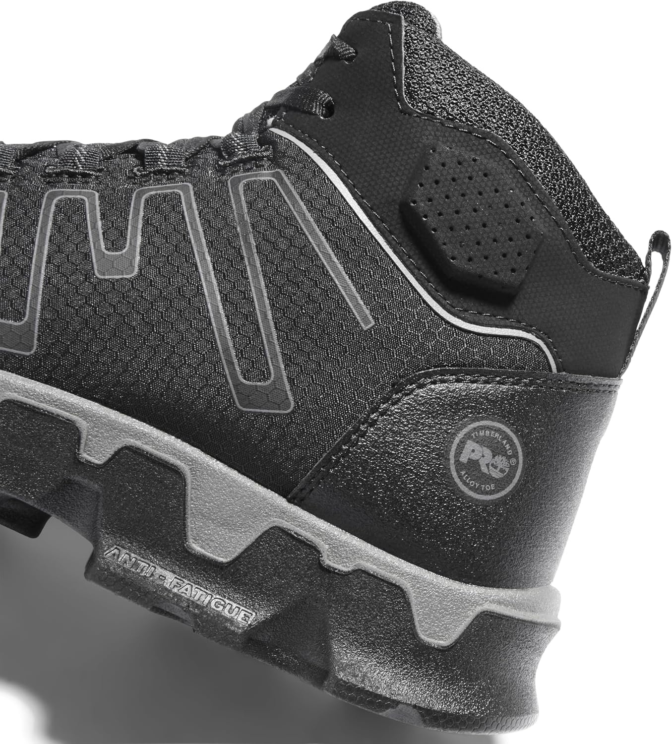 Timberland PRO Men’s Powertrain Alloy Toe Hiker Shoes(Black/Grey)