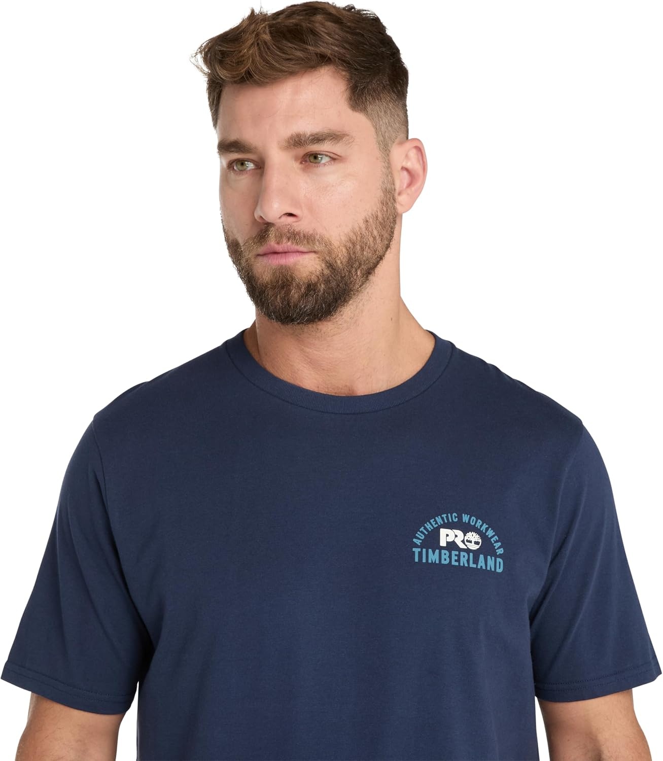 Timberland PRO Men’s Authentic Workwear Short-Sleeve Graphic T-Shirt(Navy)