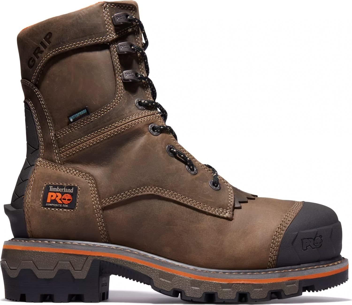 Timberland PRO Boondock HD, Men’s, Comp Toe, EH, WP, Logger Boot(Brown)