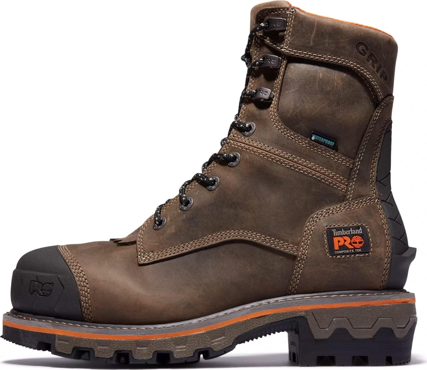 Timberland PRO Boondock HD, Men’s, Comp Toe, EH, WP, Logger Boot(Brown)