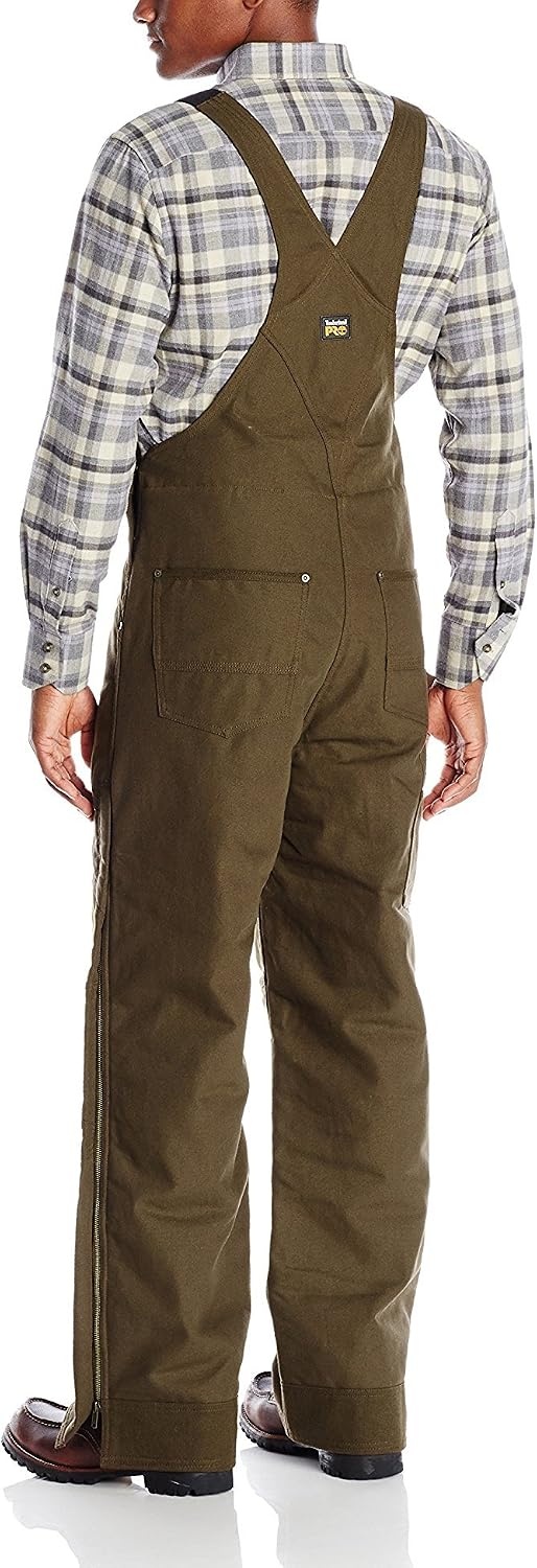 Timberland PRO Men’s Gut-Check Insulated Bib with Overlay(Dark Brown)