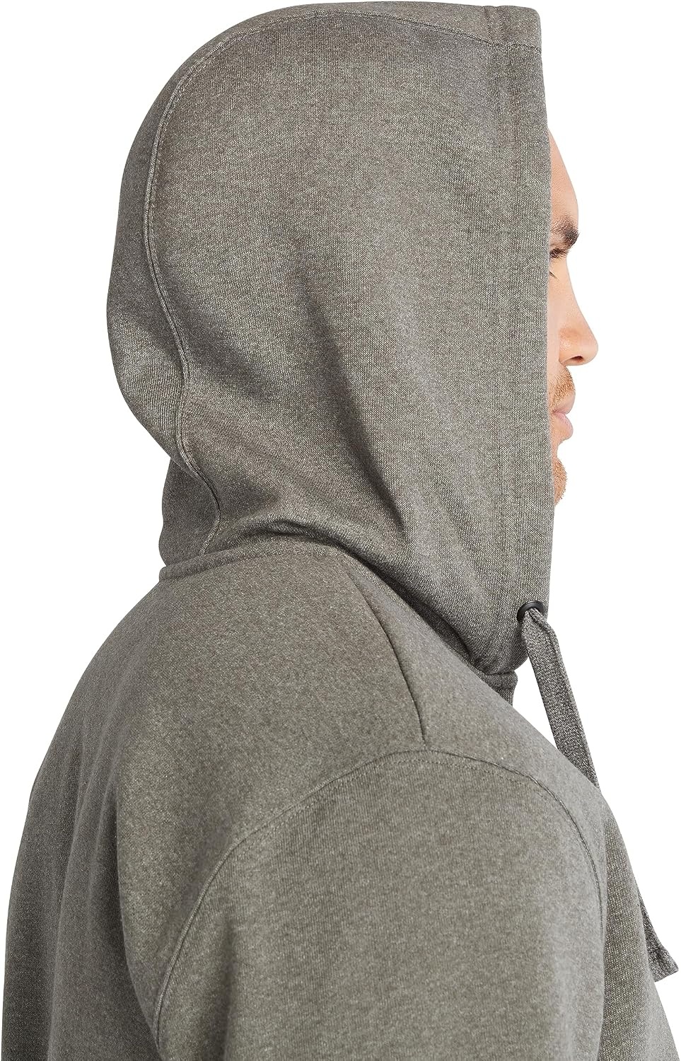 Timberland PRO Men’s Hood Honcho Sport Full-Zip, Dark Charcoal Heather/White, 2X Large