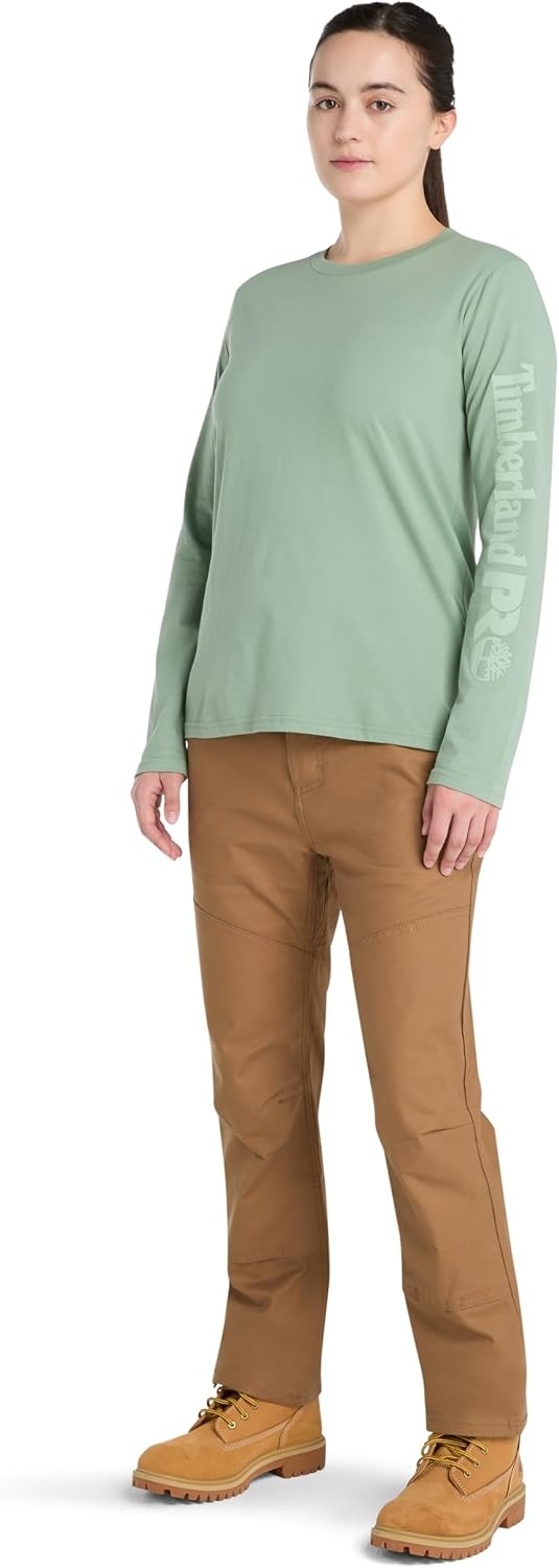 Timberland PRO Women’s Cotton Core Long-Sleeve T-Shirt(Green Bay)