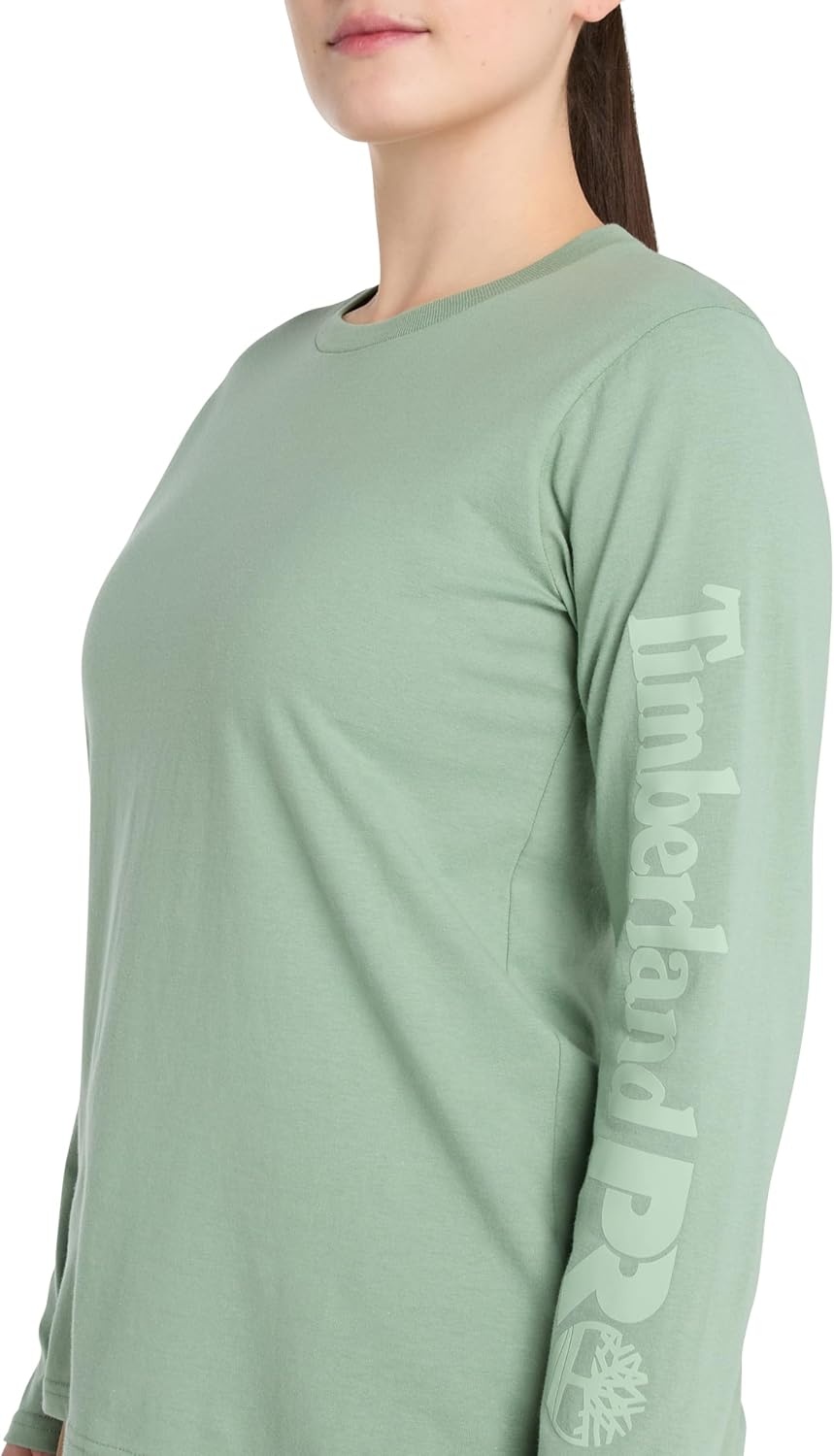 Timberland PRO Women’s Cotton Core Long-Sleeve T-Shirt(Green Bay)