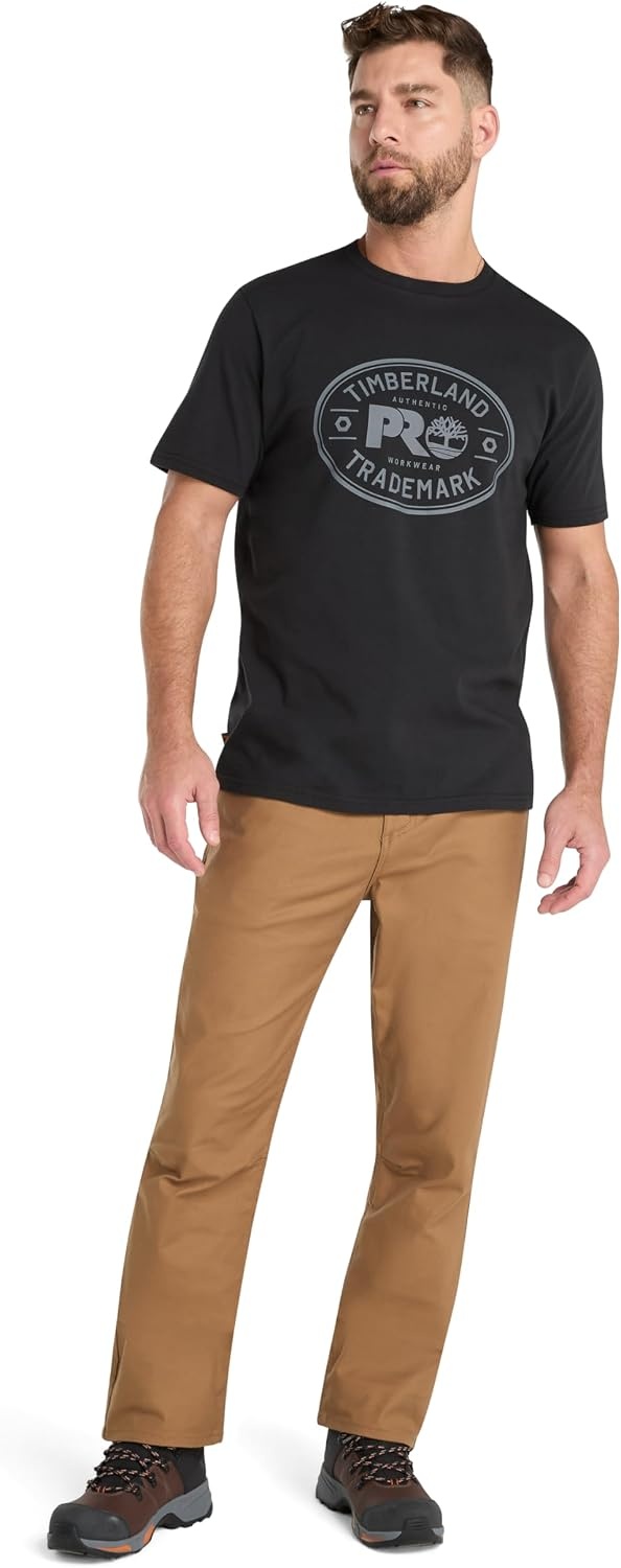 Timberland PRO Men’s Trademark Graphic Short-Sleeve T-Shirt(Black)