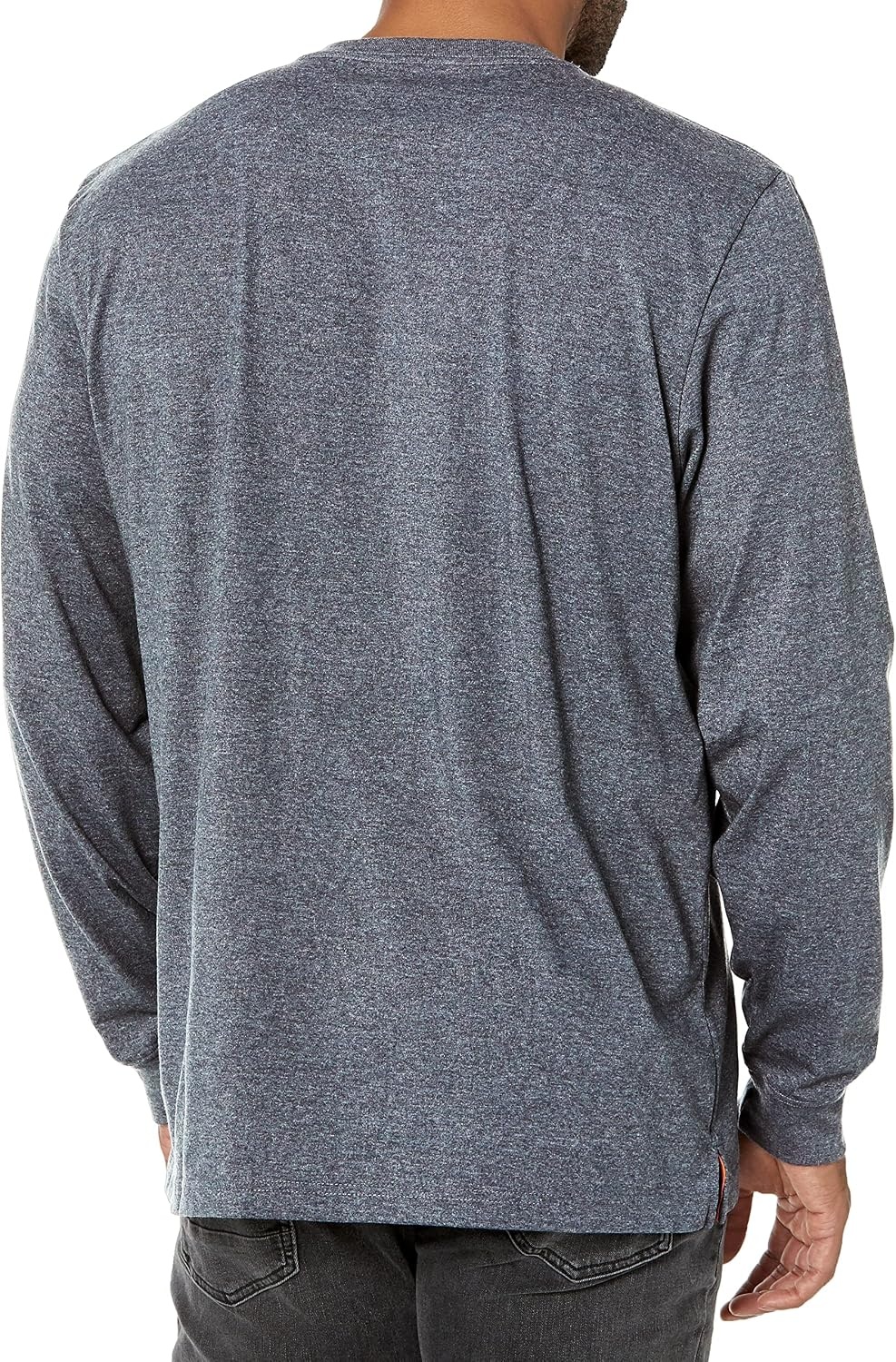 Timberland PRO Base Plate Blended Long Sleeve T-Shirt with Logo(Navy Heather)