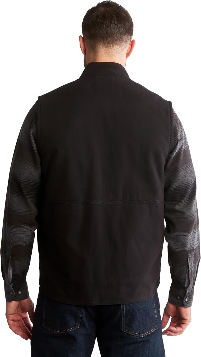 Timberland Unisex Adult Gritman Lined Canvas Vest(Jet Black)
