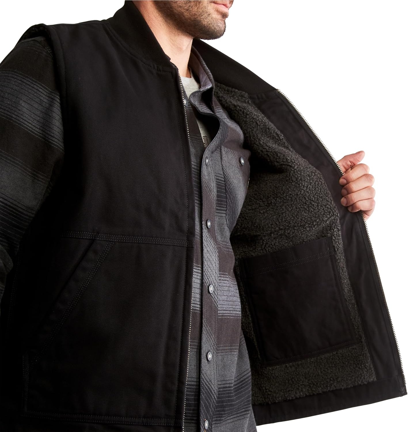 Timberland Unisex Adult Gritman Lined Canvas Vest(Jet Black)