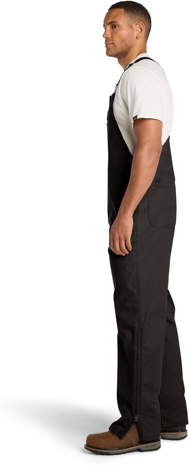 Timberland PRO mens Gritman Flex Canvas Bib(Black)