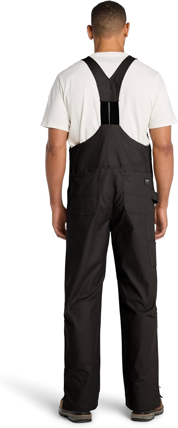 Timberland PRO mens Gritman Flex Canvas Bib(Black)