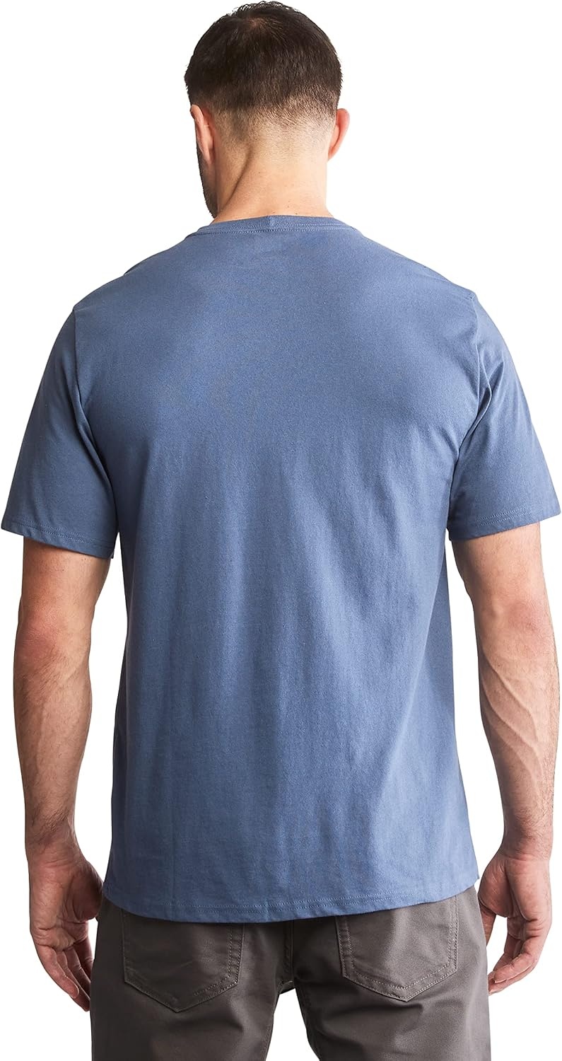 Timberland PRO Men’s Base Plate Blended Short-Sleeve T-Shirt(Vintage Indigo)