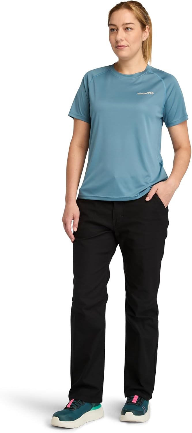 Timberland PRO Women’s Wicking Good Short-Sleeve T-Shirt(Bluestone)