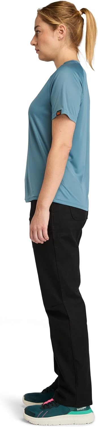 Timberland PRO Women’s Wicking Good Short-Sleeve T-Shirt(Bluestone)