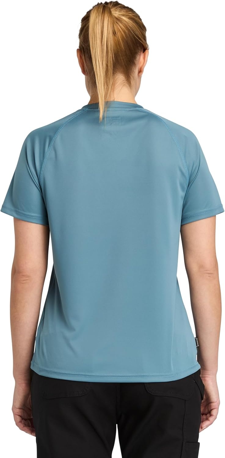 Timberland PRO Women’s Wicking Good Short-Sleeve T-Shirt(Bluestone)