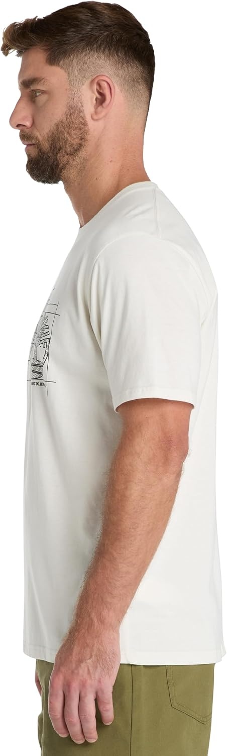 Timberland PRO Men’s Innovation Blueprint Short-Sleeve T-Shirt(Vintage White)