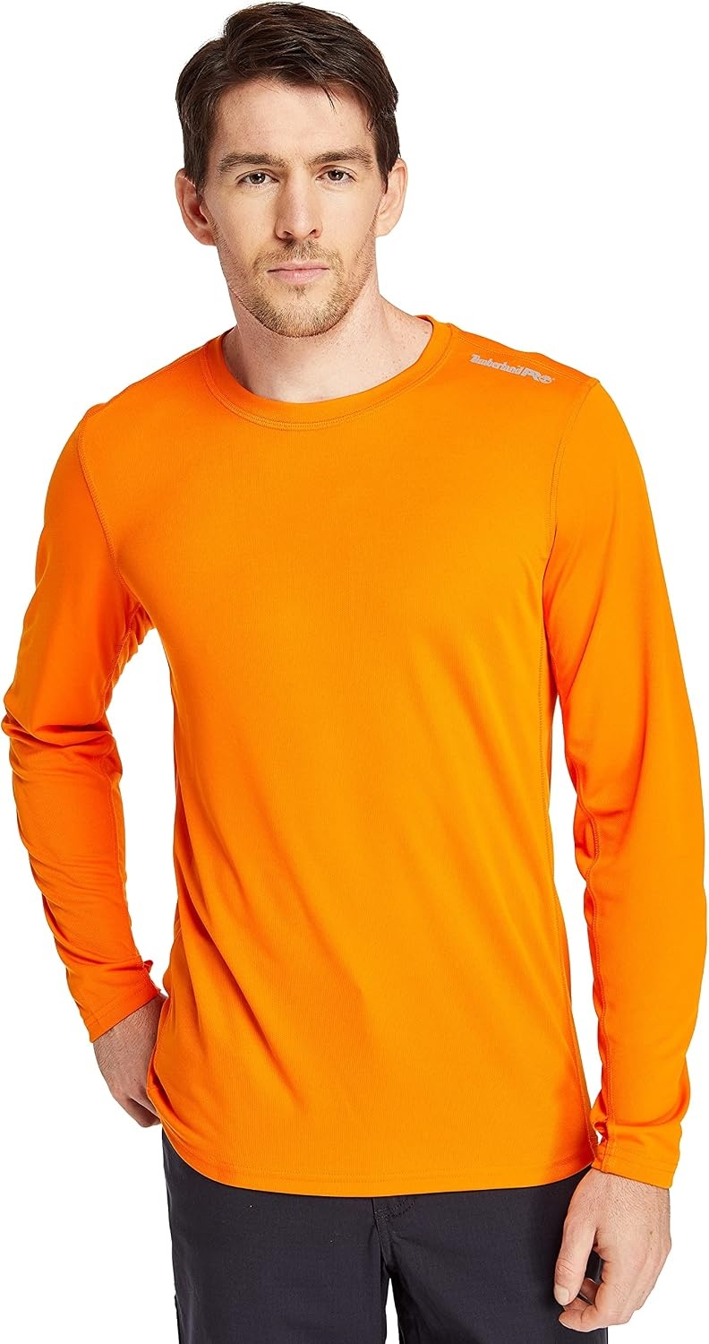 Timberland PRO Men’s Wicking Good Long-sleeve T-shirt(Pro Orange)