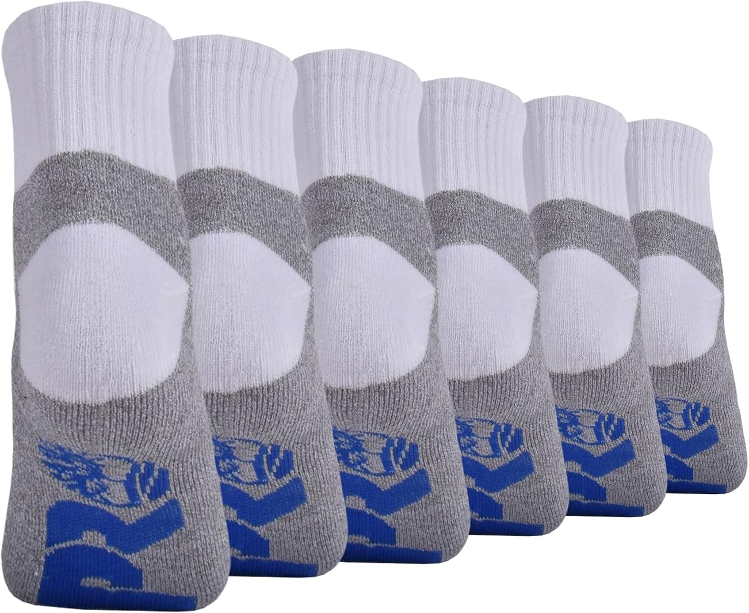 Timberland PRO 6-Pack Half Cushion Quarter Socks(White (6 Pack))