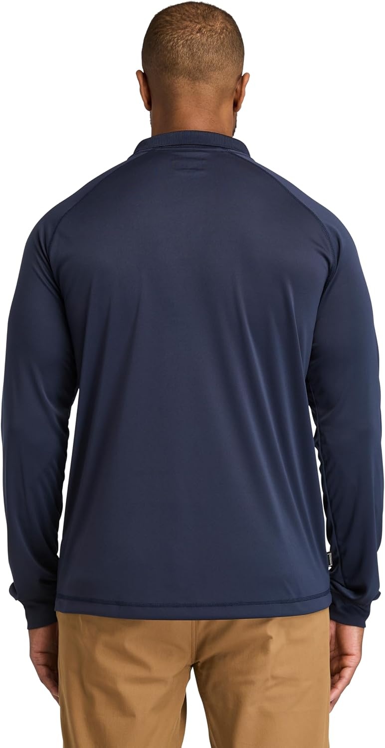 Timberland PRO Men’s Wicking Good Long-Sleeve Polo(Navy)